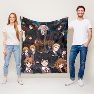 HARRY POTTER™ Anime Ensemble Scene Fleece Blanket