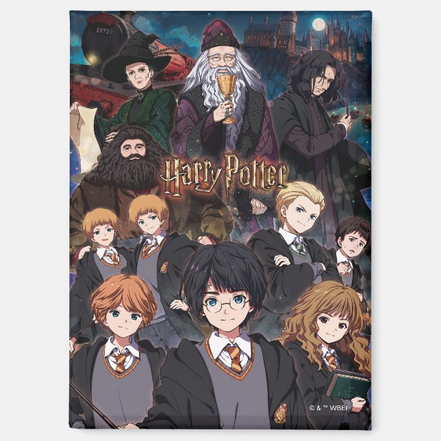 HARRY POTTER™ Anime Ensemble Scene Magnet (Front)