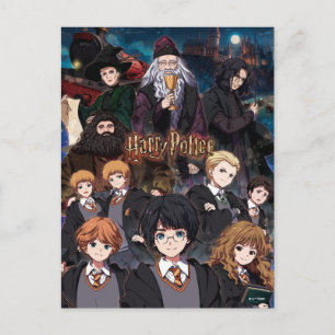 HARRY POTTER™ Anime Ensemble Scene Postcard