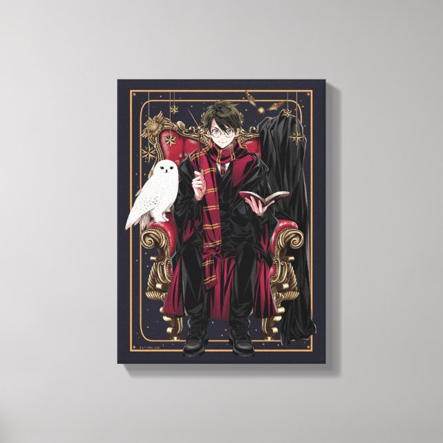 HARRY POTTER™ | Anime HARRY POTTER™ Seated Canvas Print (Front)