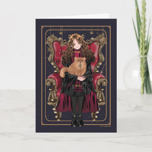 HARRY POTTER™   Anime Hermione Granger Seated Card