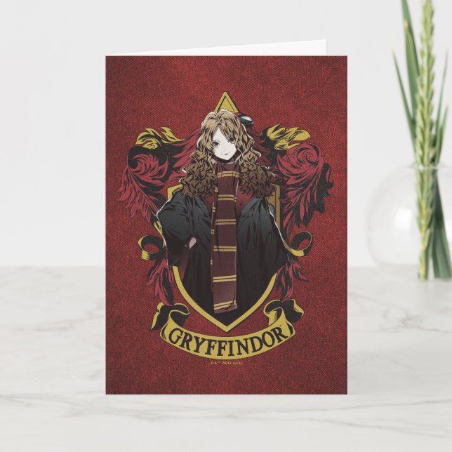 HARRY POTTER™ | Anime Hermione House Crest Card (Front)