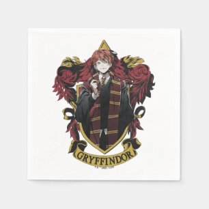 HARRY POTTER™ Anime Ron Weasley House Crest Napkin