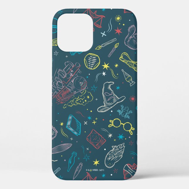 HARRY POTTER™ Artifacts Line Art Pattern Case-Mate iPhone Case (Back)