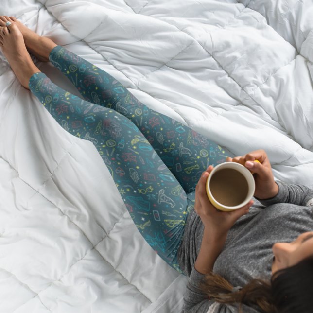 HARRY POTTER™ Artifacts Line Art Pattern Leggings (Creator Uploaded)