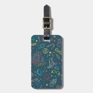 HARRY POTTER™ Artifacts Line Art Pattern Luggage Tag