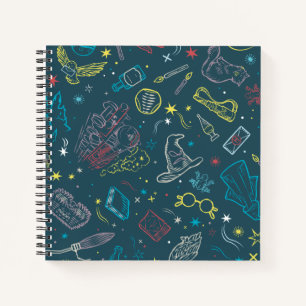 HARRY POTTER™ Artifacts Line Art Pattern Notebook