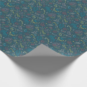 HARRY POTTER™ Artifacts Line Art Pattern Wrapping Paper