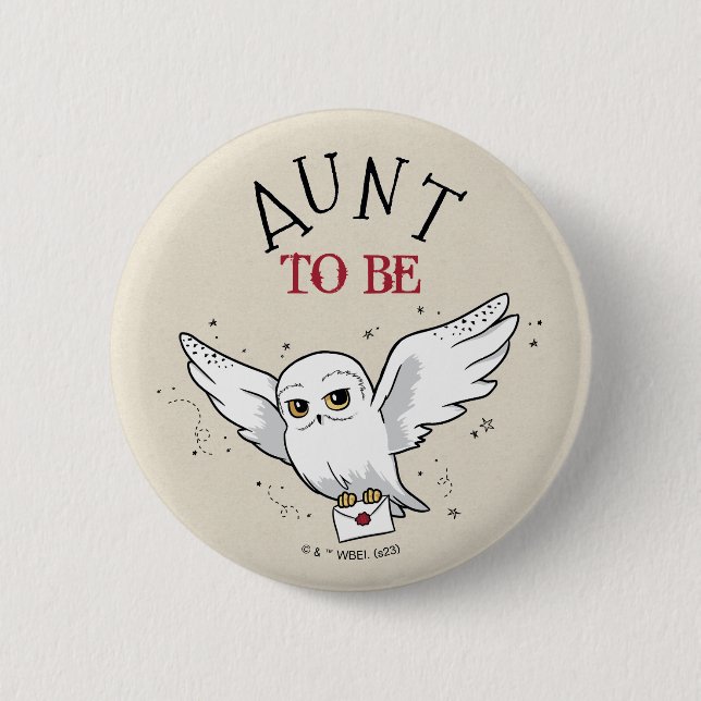 Harry Potter Baby Shower | Aunt To Be 2 Inch Round Button (Front)