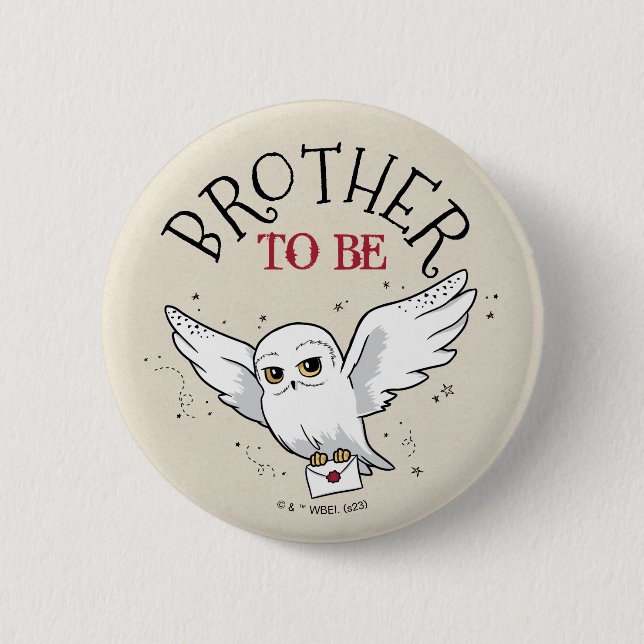 Harry Potter Baby Shower | Brother To Be 2 Inch Round Button (Front)