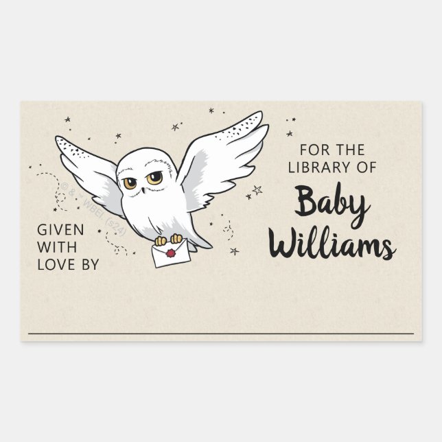 HARRY POTTER™ Baby Shower Gift Book Plate Sticker (Front)