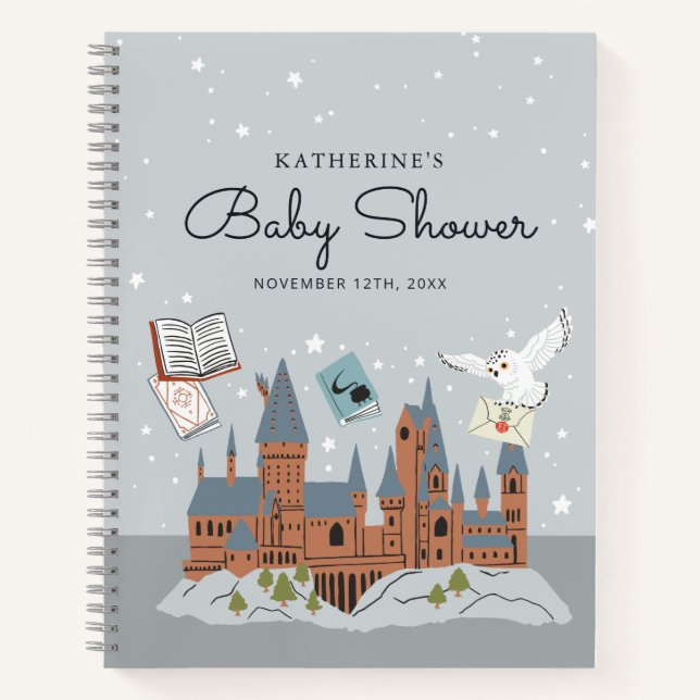 Harry Potter | Baby Shower Guest Gift List Notebook (Front)