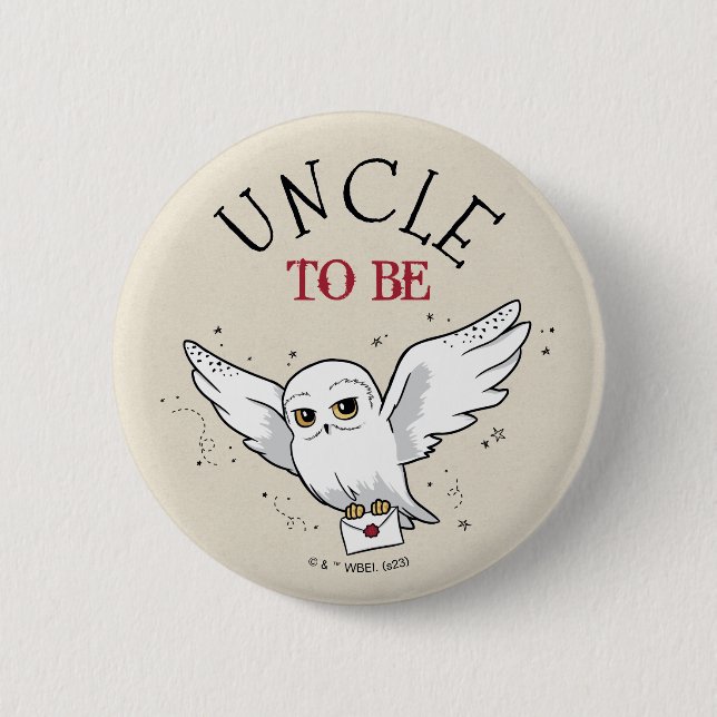 Harry Potter Baby Shower | Uncle To Be 2 Inch Round Button (Front)