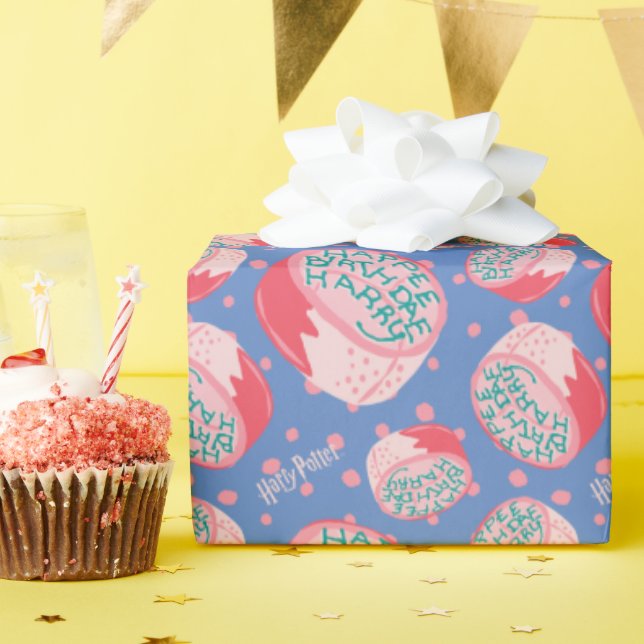 HARRY POTTER™ Birthday Cake Pattern Wrapping Paper (Birthday Party)