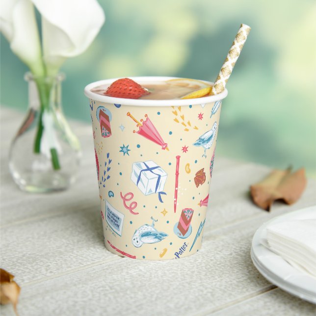 HARRY POTTER™ Birthday Celebration Pattern Paper Cups (Insitu)