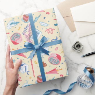 HARRY POTTER™ Birthday Celebration Pattern Wrapping Paper