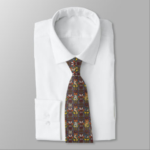 HARRY POTTER™   Burgundy Watercolor Icon Pattern Tie