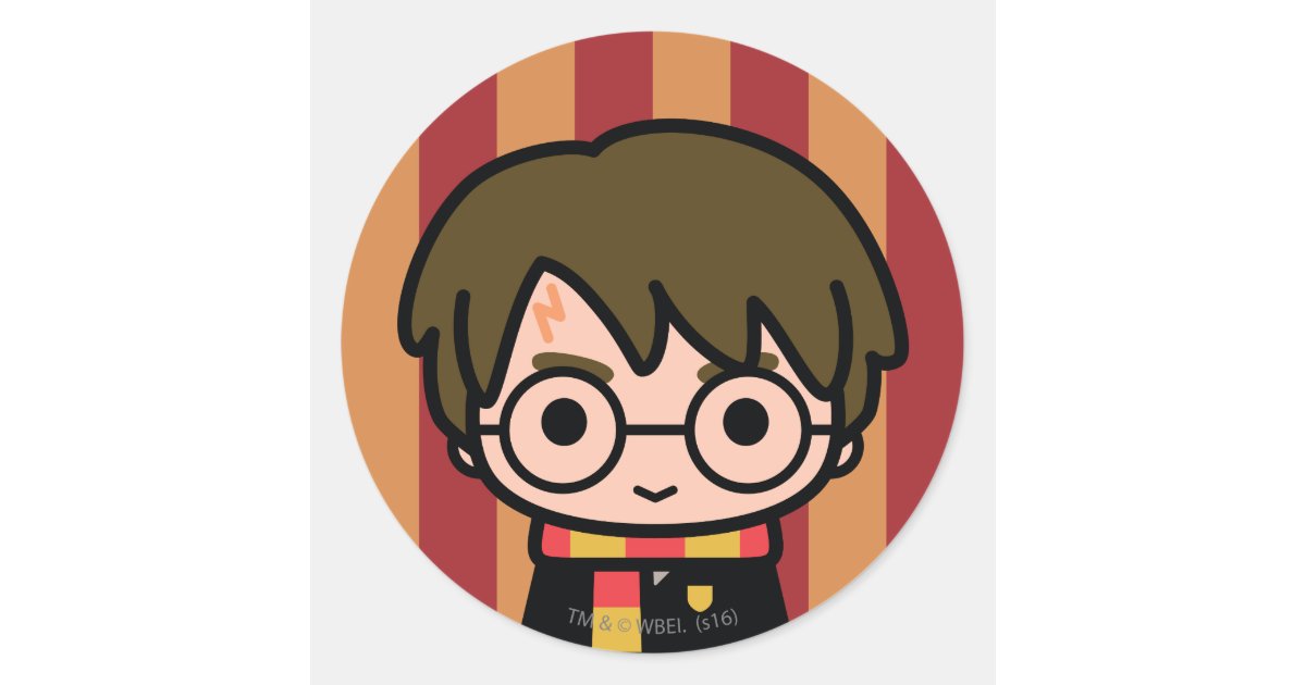 Harry Potter Cartoon Character Art Classic Round Sticker | Zazzle