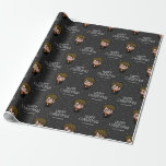 Harry Potter Cartoon | Happy Christmas Chalkboard Wrapping Paper<br><div class="desc">Check out this adorable cartoon character art of Harry Potter! Personalize by adding your customized text!</div>