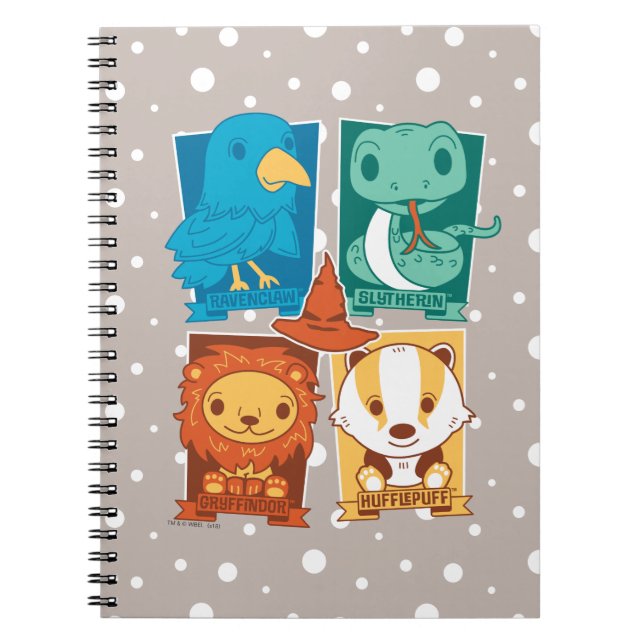 HARRY POTTER™ | CARTOON HOGWARTS™ HOUSES NOTEBOOK (Front)