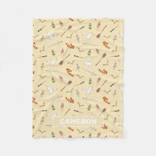 Harry Potter Cartoon Pattern Fleece Blanket