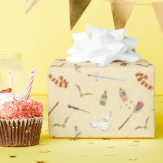 Harry Potter Cartoon Pattern Wrapping Paper