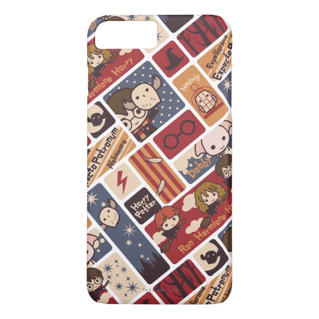 Harry Potter Cartoon Scenes Pattern Case-Mate iPhone Case (Back)