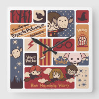 Harry Potter Cartoon Scenes Pattern