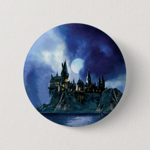 Harry Potter Castle Hogwarts at Night 2 Inch Round Button