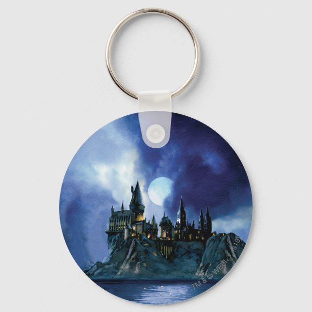 Harry Potter Castle | Hogwarts at Night Keychain (Front)