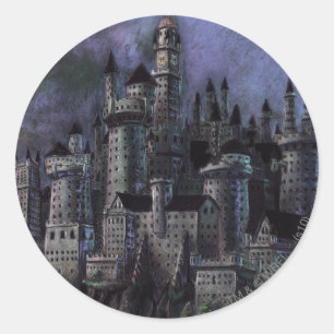 Harry Potter Castle Magnificent Hogwarts Classic Round Sticker