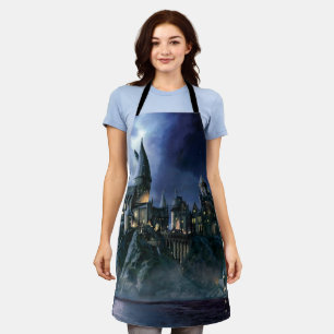 Harry Potter Castle Moonlit Hogwarts Apron
