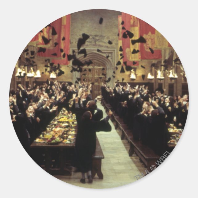 Harry Potter Castle | The Great Hall Classic Round Sticker (Front)