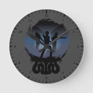 Harry Potter   Chamber of Secrets Silhouette Round Clock