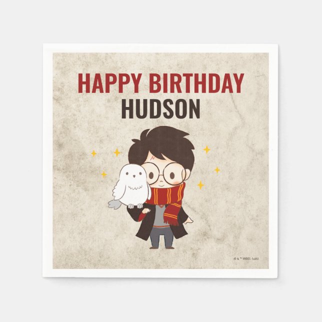 HARRY POTTER™ Character Magical Arch Birthday Napkin (Front)