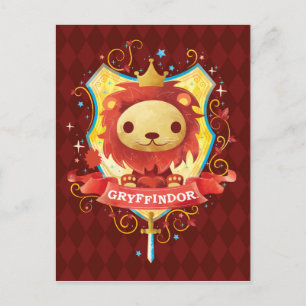 Harry Potter Charming GRYFFINDOR™ Crest Postcard