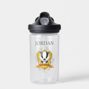 Harry Potter   Charming HUFFLEPUFF   Add Your Name Water Bottle