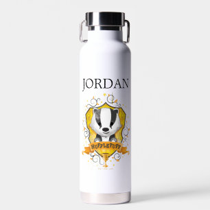 Harry Potter   Charming HUFFLEPUFF   Add Your Name Water Bottle