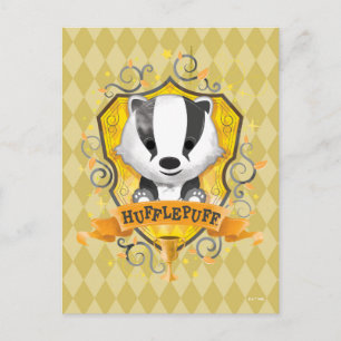 Harry Potter Charming HUFFLEPUFF™ Crest Postcard