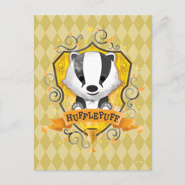 Harry Potter | Charming HUFFLEPUFF™ Crest Postcard (Front)