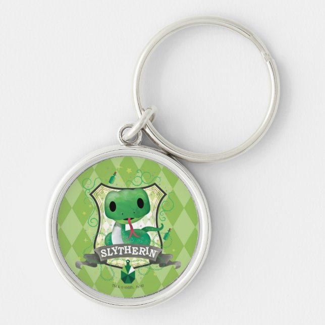 Harry Potter | Charming SLYTHERIN™ Crest Keychain (Front)