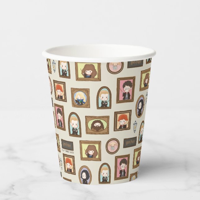 HARRY POTTER™ Chibi Picture Frame Pattern Paper Cups (Front)