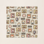 HARRY POTTER™ Chibi Picture Frame Pattern Scarf<br><div class="desc">HARRY POTTER™ | Check out this adorable pattern featuring little portaits of HARRY POTTER™ characters!</div>