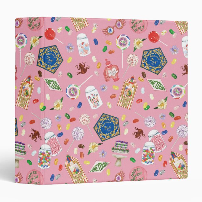 HARRY POTTER™ | Chocolate Frogs & Candy Pattern Binder (Front/Spine)