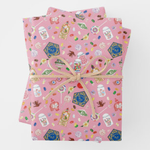 HARRY POTTER™   Chocolate Frogs & Candy Pattern Wrapping Paper Sheet