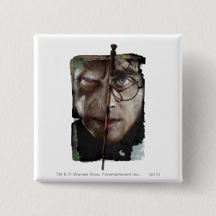 Harry Potter Collage 10 2 Inch Square Button