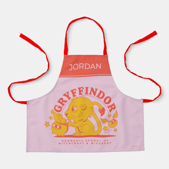 HARRY POTTER™ | Cute GRYFFINDOR™ Hogwarts School Apron (Front)