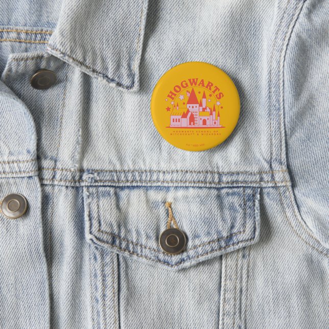 HARRY POTTER™ | Cute HOGWARTS™ School 2 Inch Round Button (In Situ)