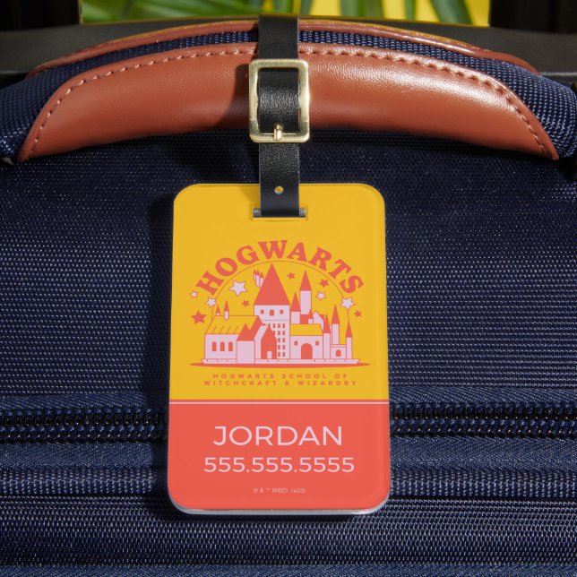 HARRY POTTER™ | Cute HOGWARTS™ School Luggage Tag (Front Insitu 2)