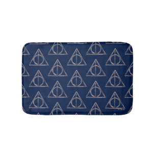 Harry Potter Deathly Hallows Watercolor Bath Mat